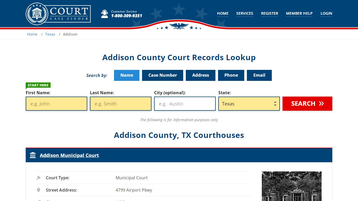 Addison County Court Records | TX Case Lookup